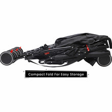 Load image into Gallery viewer, Black Ginny And Johnny Twin Stroller
