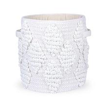 Load image into Gallery viewer, Woven Treasure Round Beige Toy Storage Basket
