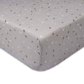 Grey Sky Organic Fitted Cot Sheet