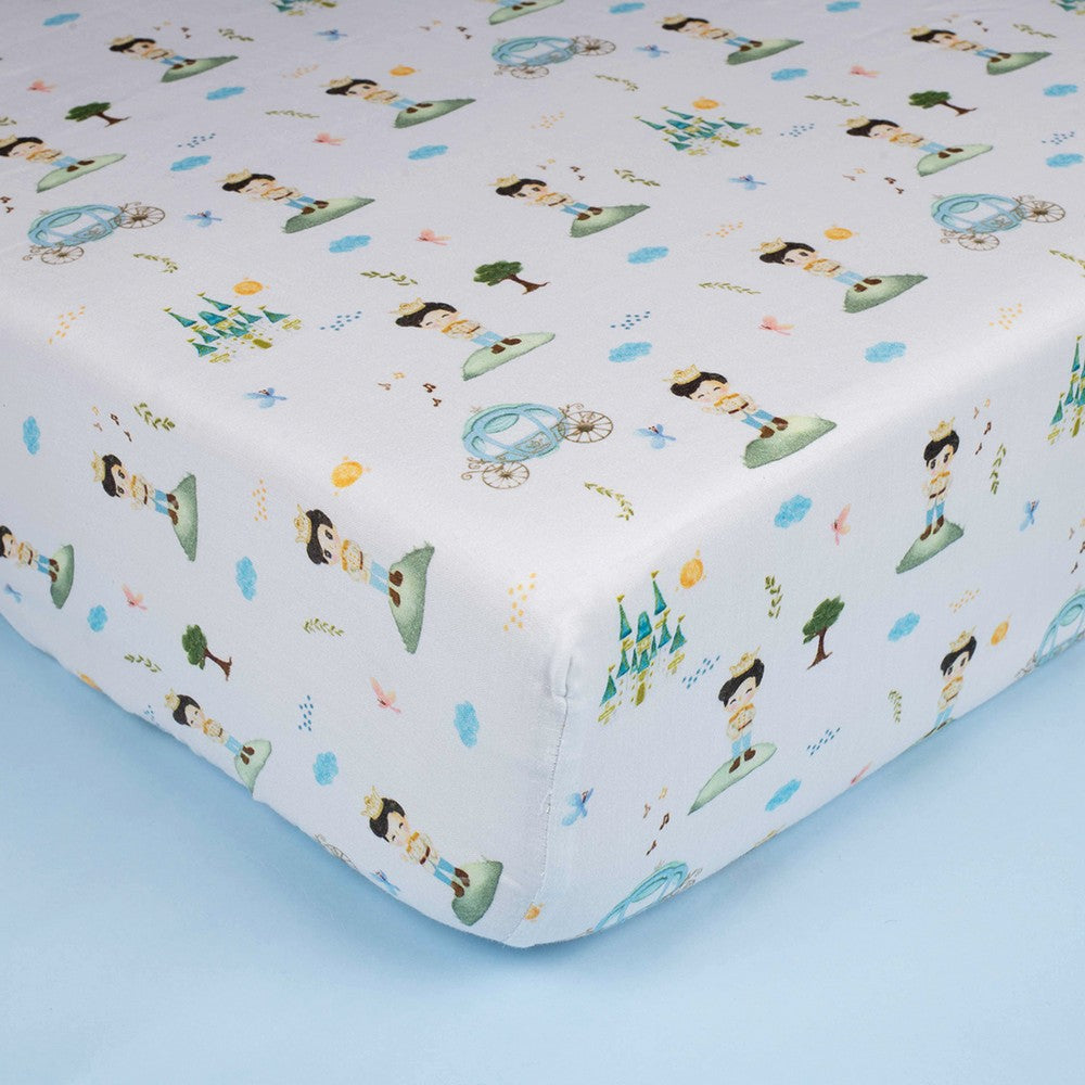 Prince Theme Organic Fitted Cot Sheet