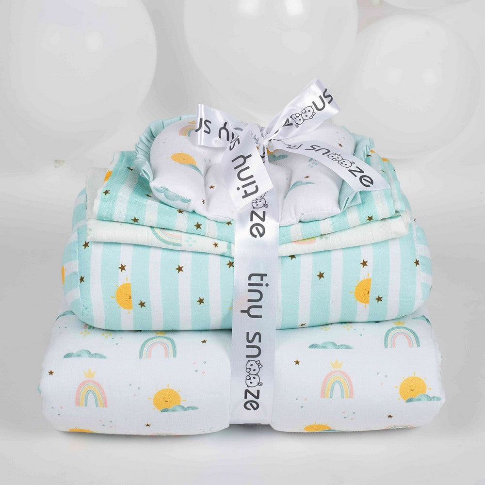 Colorful Rainbow Theme Newborn Gift Set