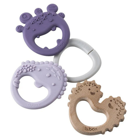 Purple Trio Teether