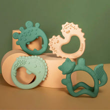 Load image into Gallery viewer, Green Trio Teether

