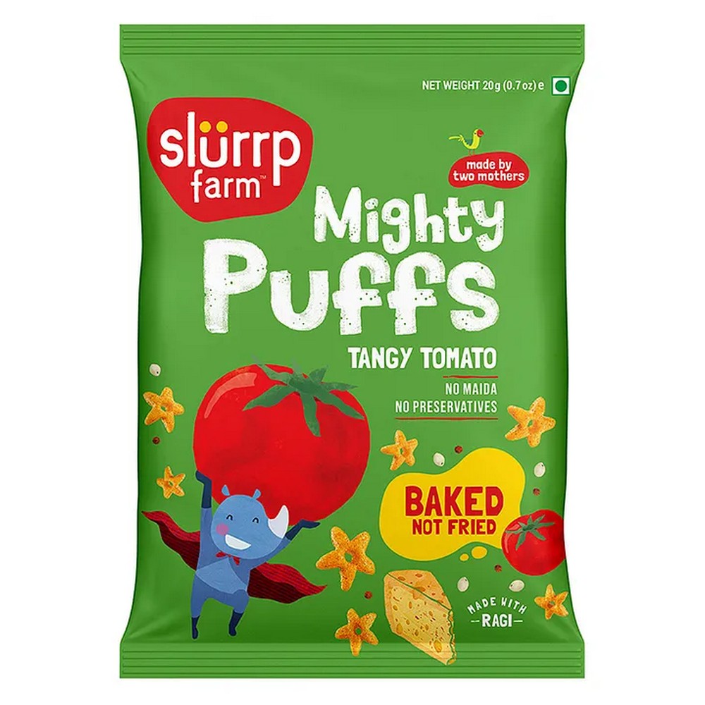 Mighty Munch Tangy Tomato Puffs - 20gm