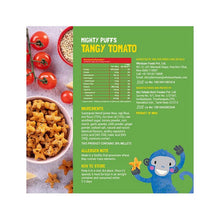 Load image into Gallery viewer, Mighty Munch Tangy Tomato Puffs - 20gm
