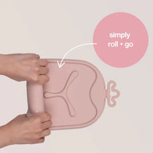 Load image into Gallery viewer, Roll &amp; Go Mealtime Silicone Mat With Spoon
