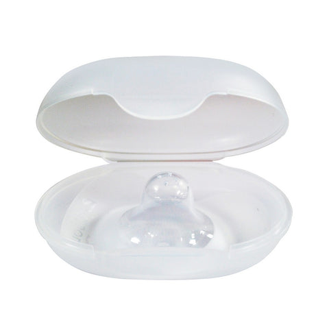 White Natural Feel Nipple Shield With Case Size 2 - Pack Of 2