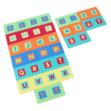 Load image into Gallery viewer, Alphabet and Number 2 in 1 Mats - 36 Pieces
