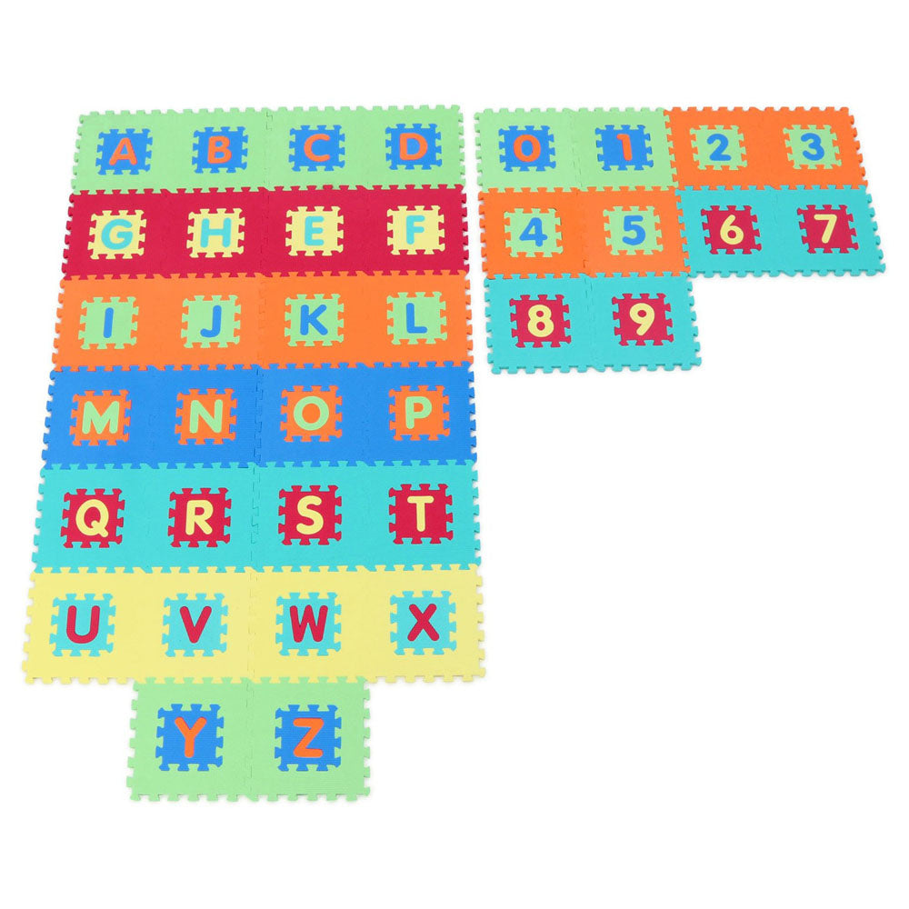 Alphabet and Number 2 in 1 Mats - 36 Pieces