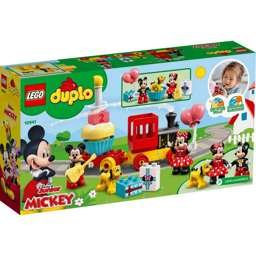 Mickey & Minnie Birthday Train Toy- 22 Pieces