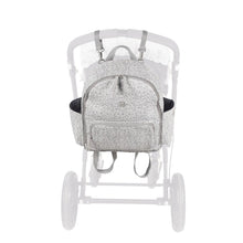 Load image into Gallery viewer, Grey Flower Mellow Backpack Diaper Changing Bag
