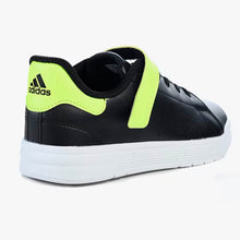 Load image into Gallery viewer, Black &amp; White Adidas Velcro Closure Sneakers

