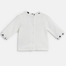 Load image into Gallery viewer, White Applique Full Sleeves T-Shirt With Bottom Winter Set
