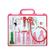 Load image into Gallery viewer, Pink Medi Kid Doctor Set With Real Working Stethoscope
