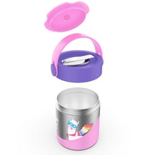 Load image into Gallery viewer, Pink Mealmate Lunch Flask With Folding Spoon 418 ML
