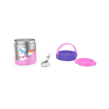 Load image into Gallery viewer, Pink Mealmate Lunch Flask With Folding Spoon 418 ML
