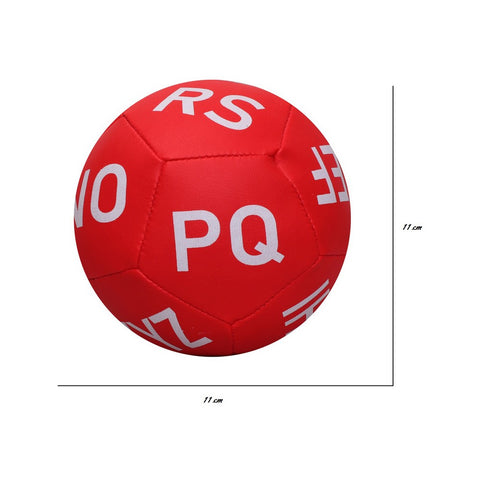 Red ABC Printed Soft Football