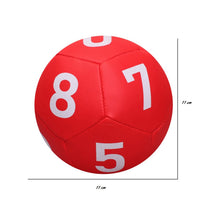 Load image into Gallery viewer, Red Number Printed Soft Football
