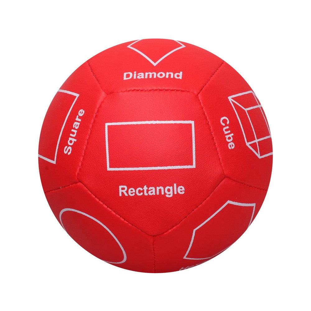 Red Shapes Printed Soft Football