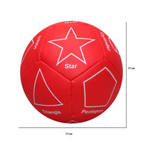 Load image into Gallery viewer, Red Shapes Printed Soft Football
