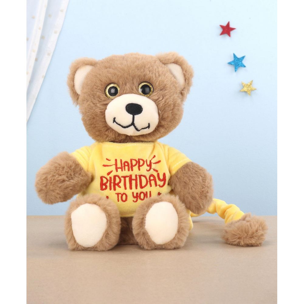 Brown Birthday Buddy Teddy - 21 cm