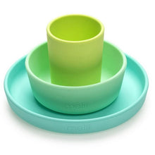 Load image into Gallery viewer, Blue 3 Piece Silicone Meal Set
