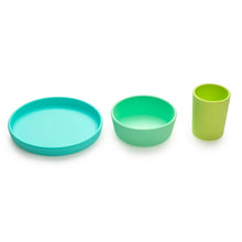 Load image into Gallery viewer, Blue 3 Piece Silicone Meal Set
