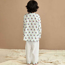 Load image into Gallery viewer, Blue Bear Theme Full Sleeves Pyjama Set
