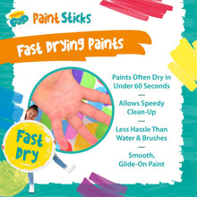 Load image into Gallery viewer, Paint Pop Assorted Quick Dry Paint Sticks- 24 Pack
