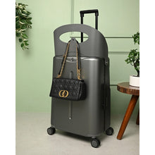 Load image into Gallery viewer, Charcoal Grey Ride-On Trolley Check-In Luggage 24 Inches
