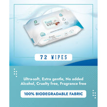 Load image into Gallery viewer, Cuddables Water Baby Wipes (Pack of 2) - 72 Wipes Each Pack
