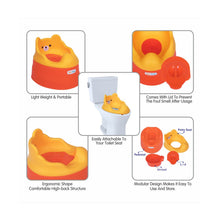 Load image into Gallery viewer, Orange Adaptable Baby Potty Trainer Seat
