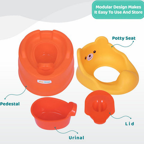 Orange Adaptable Baby Potty Trainer Seat