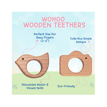 Load image into Gallery viewer, Baby Natural Steam Beech Wooden Teethers - Pack Of 2
