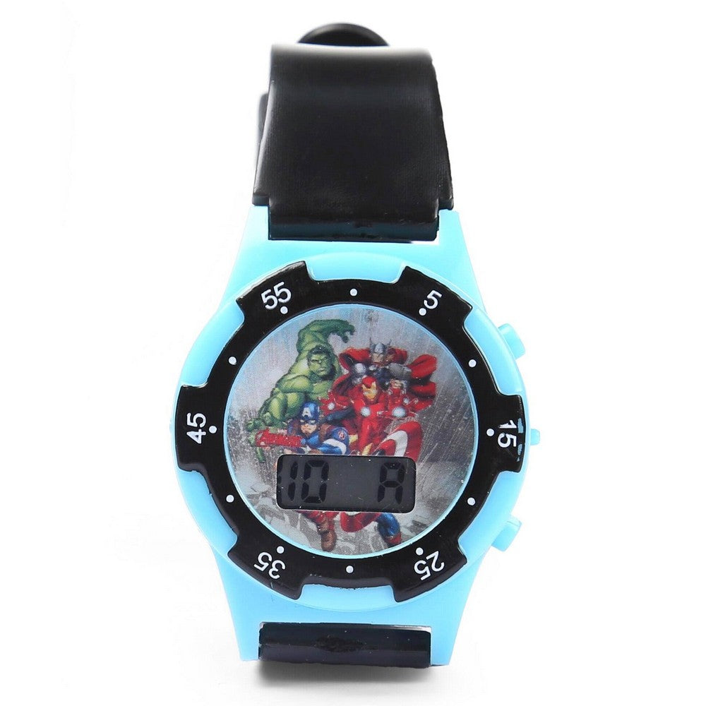 Blue Avengers Digital Watch