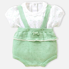 Load image into Gallery viewer, Green Cotton Half Sleeves T-Shirt &amp; Shorts Set
