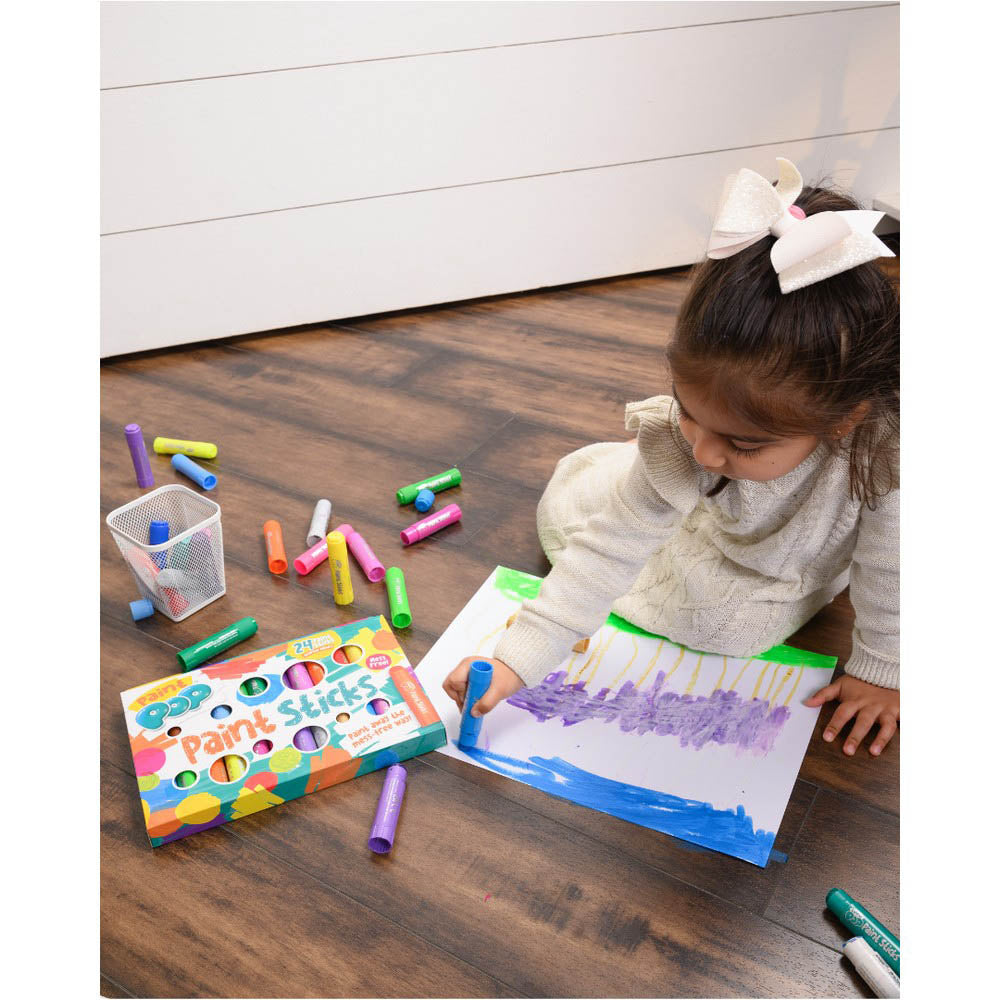 Paint Pop Assorted Quick Dry Paint Sticks- 24 Pack