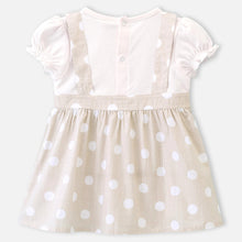 Load image into Gallery viewer, Beige Polka Dots Printed Dress
