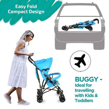 Load image into Gallery viewer, Blue Tutti Frutti Baby Stroller Buggy

