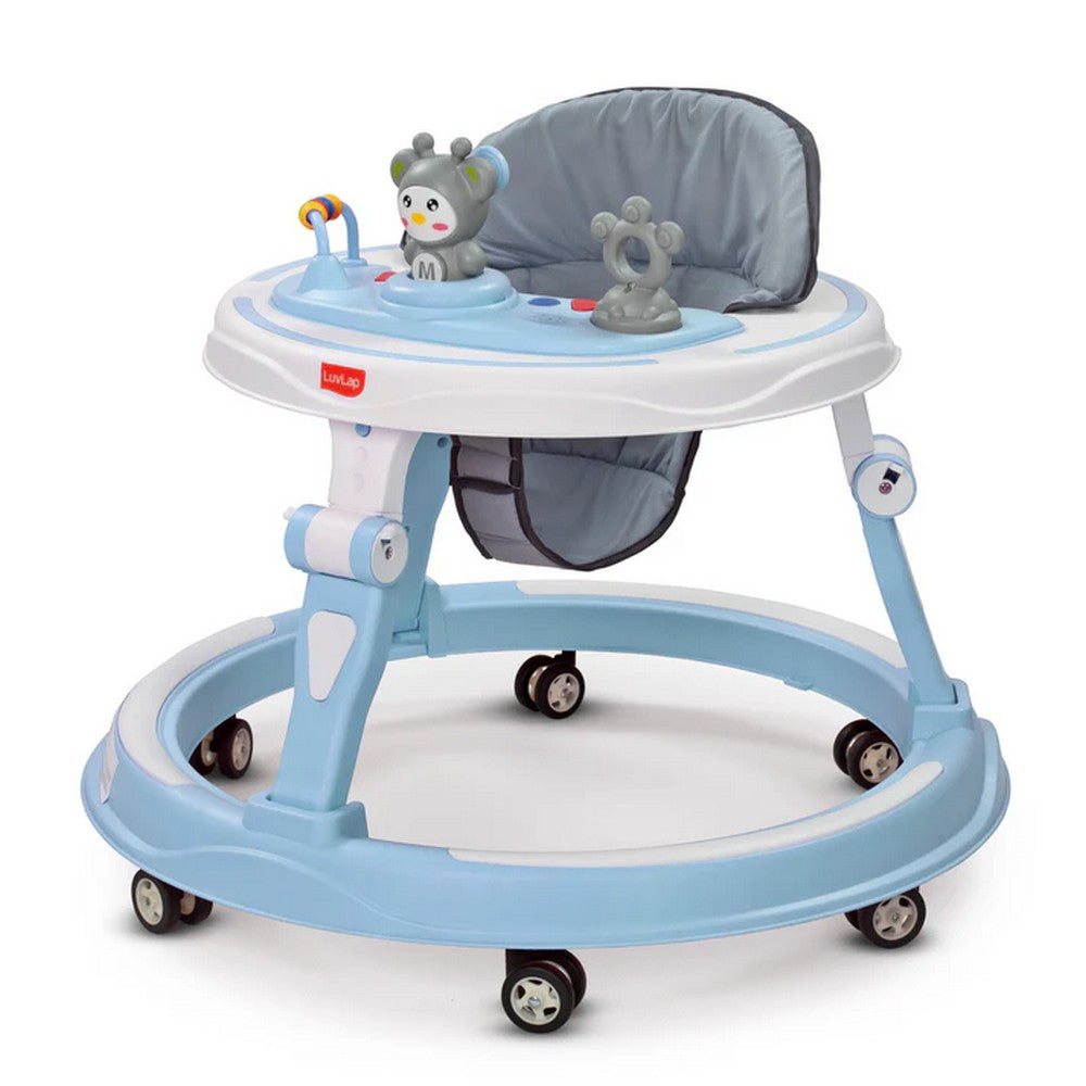 Blue 3 Level Height Adjustment 360° Joy Baby Walker