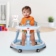 Load image into Gallery viewer, Blue 3 Level Height Adjustment 360° Joy Baby Walker

