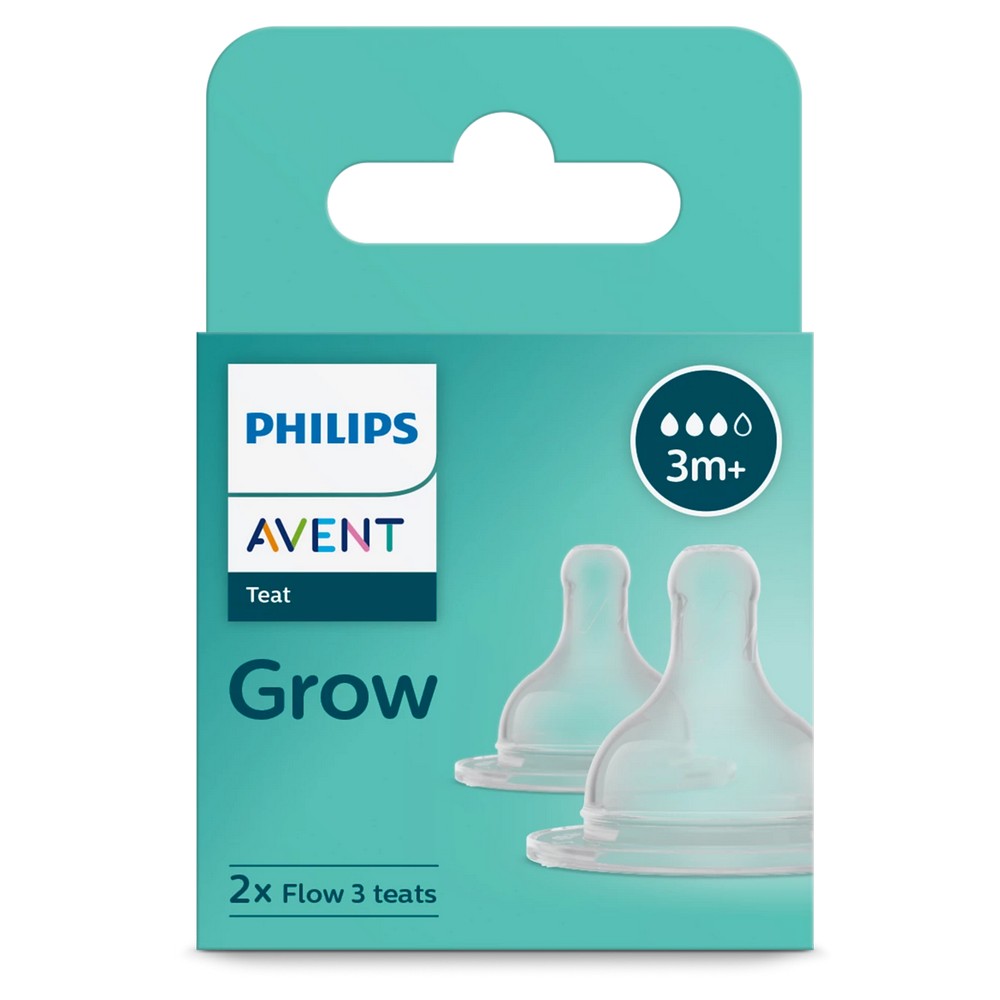 Avent Grow Baby Bottle Teat (3months+)