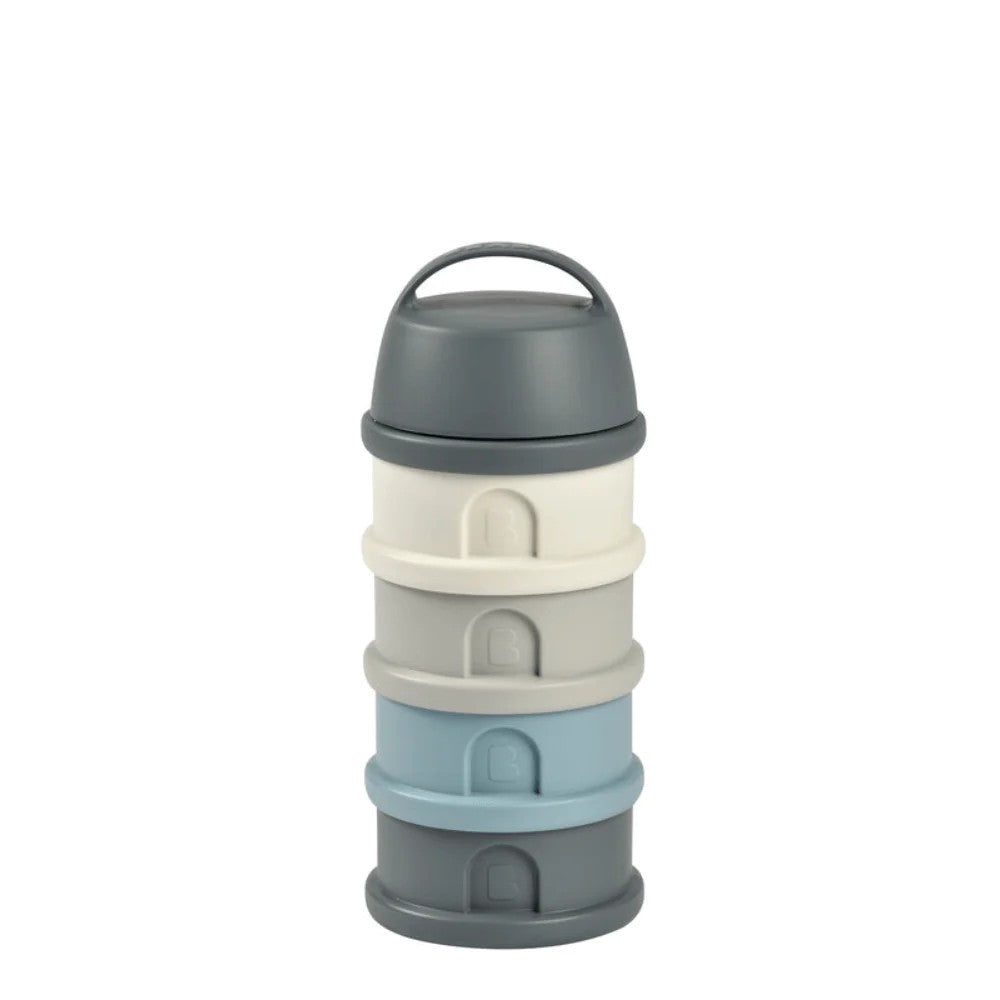 Grey Stacked Formula Container With 4 Compartments