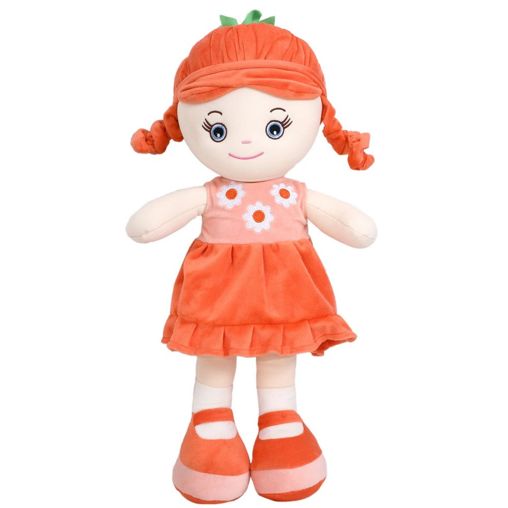 Orange & Red Plush Stuffed Cute Huggable Big Doll Soft Toy- 50cm