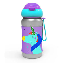 Load image into Gallery viewer, Purple Unicorn Sport Sipper Stainless Steel Bottle
