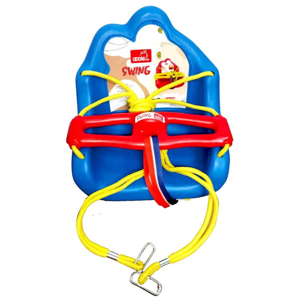 Blue & Red Plastic Baby Swing