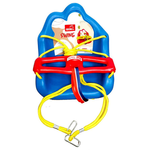 Blue & Red Plastic Baby Swing