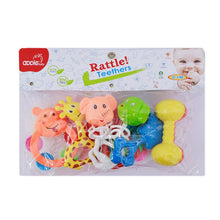 Load image into Gallery viewer, Teethers &amp; Rattle Set -Pack Of 8 (Color May Vary)
