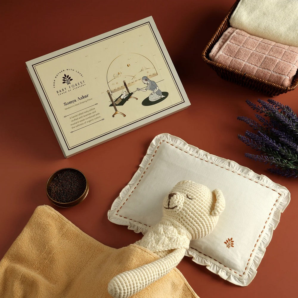 Somya Aakar Newborn’s Head-Shaping Mustard Pillow