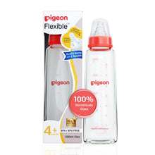 Load image into Gallery viewer, Red Glass Feeding Bottle With 2 Nipples- 200ml
